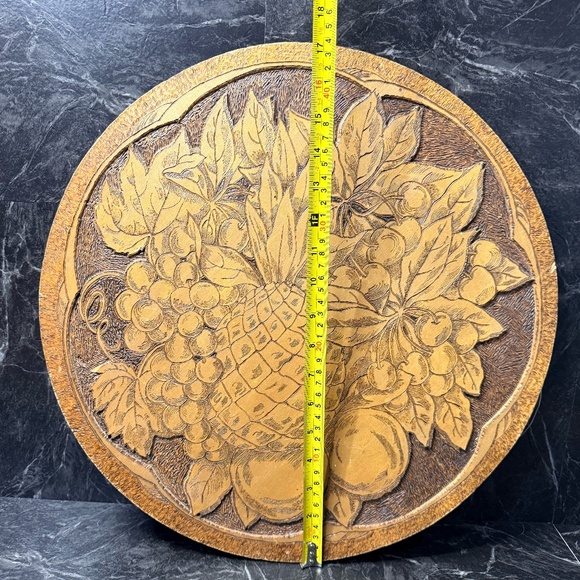 FLEMISH ART CO Wooden Fruit Plaque #855 - Picture 8 of 10